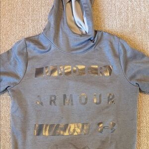 Under Armour Kids Metallic Gray Hoodie